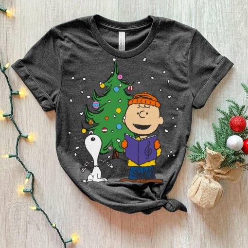 Charlie Brown Snoopy Christmas Caroling T-Shirt Peanuts