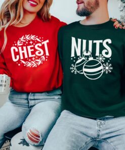 Chest Nuts Couples Matching Sweatshirts Sweatshirt Trendy Unique Xmas Gift