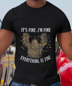 Chewbacca It’s Fine I’m Fine Everything Is Fine Christmas T-shirt