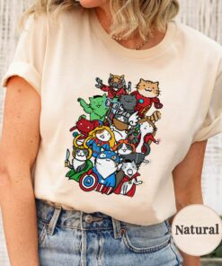 Christmas Avenger Cat Pet Marvel Studio Superhero Xmas Sweatshirt