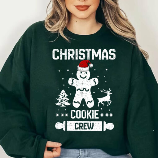 Christmas Baking Team Cookie Cute Gingerbread Sweatshirt Lovely Unique Xmas Gift