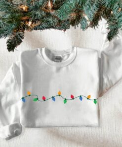 Christmas Bling Cute Lights Sweatshirt Lovely Unique Xmas Gift