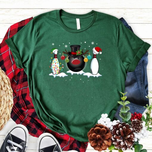 Christmas Bowling Ball Funny Sweatshirt Cool Unique Xmas Gift For Sports Lover