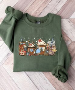 Christmas Coffee Iced Latte Sweets Snow Cozy Nutcrackers Sweater Cute Unique Xmas Gift