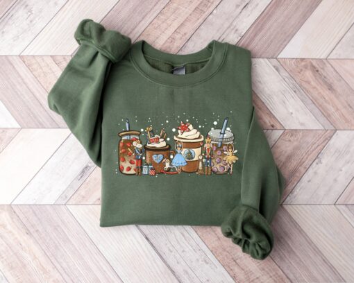 Christmas Coffee Iced Latte Sweets Snow Cozy Nutcrackers Sweater Cute Unique Xmas Gift