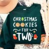 Christmas Cookies For Two Pregnant Xmas Sweatshirt