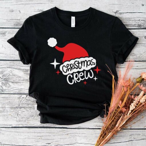 Christmas Crew Santa Hat T-Shirt