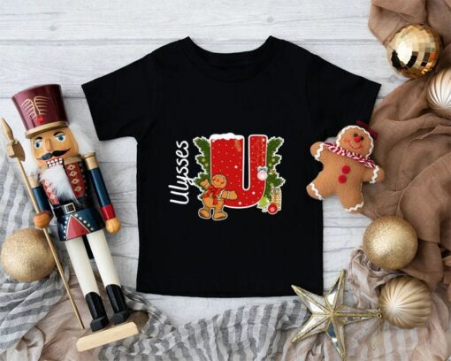 Christmas Custom Name Cute Gingerbread Cookies Kids Baby First Christmas Sweatshirt Lovely Unique Xmas Gift