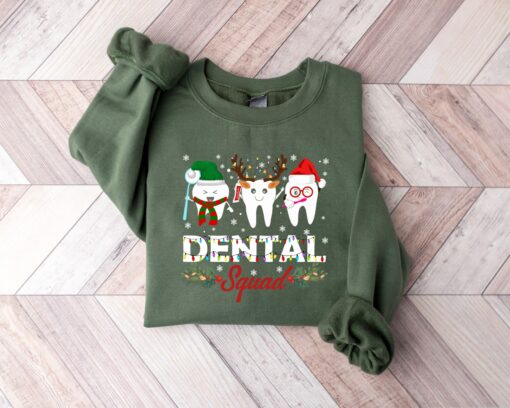 Christmas Dental Squad Teeth Sweatshirt