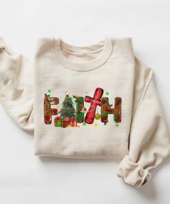 Christmas Faith Religious Sweatshirt Lovely Unique Xmas Gift For Christian