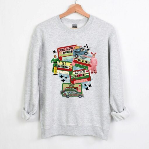 Christmas Funny Grinchmas Movies Cassette Tapes Sweatshirt Lovely Unique Xmas Gift