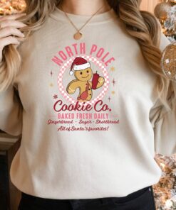Christmas Gingerbread Cookie North Pole Gingerbread Sweatshirt Lovely Unique Xmas Gift