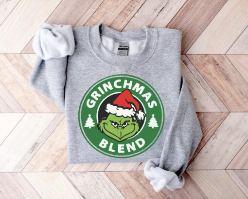 Christmas Grinchmas Blend Funny Sweatshirt Trendy Unique Xmas Gift