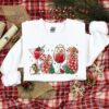 Christmas Holiday Cocktails Wine Snowman Sweatshirt Cozy Unique Xmas Gift