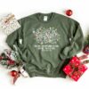 Christmas Light I’m Fine Everything Is Fine Teacher Life Sweatshirt Lovely Unique Xmas Gift