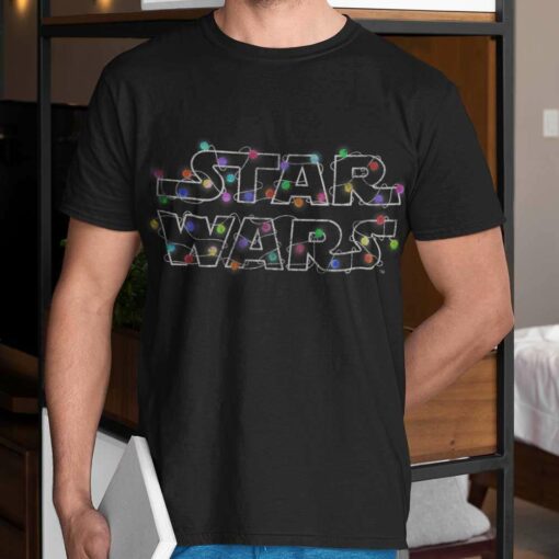 Christmas Lights Logo T-Shirt Star Wars