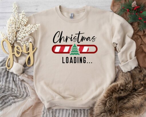 Christmas Loading Funny Xmas Sweatshirt