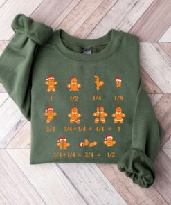 Christmas Math Teacher Gingerbread Sweatshirt Cute Unique Xmas Gift