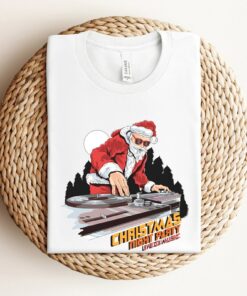 Christmas Night Party Shirt DJ Santa Sweatshirt Lovely Unique Xmas Gift