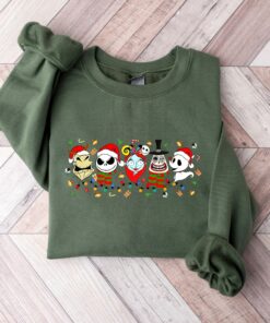 Christmas Nightmare Horror Characters Sweatshirt Lovely Unique Xmas Gift