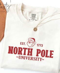 Christmas North Pole University EST 1773 Sweatshirt Trendy Unique Xmas Gift
