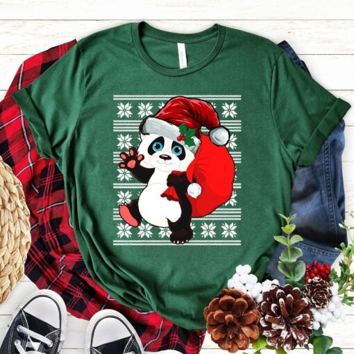 Christmas Panda Santa Hat Pandas Bear Xmas Funny Cute Sweatshirt