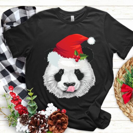 Christmas Panda Santa Hat Pandas Bear Xmas Sweatshirt Cute Unique Gift