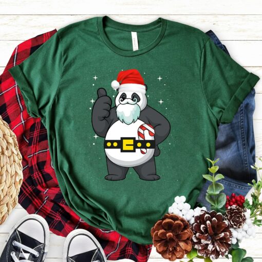 Christmas Panda Santa Hat Pandas Bear Xmas Sweatshirt Trendy Unique Xmas Gift