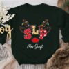 Christmas Personalized Name SLP Christmas Teacher Holiday Sweatshirt Lovely Unique Xmas Gift