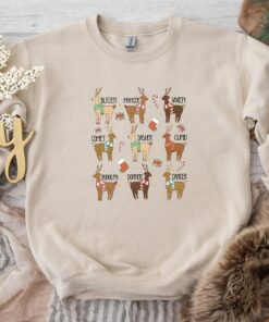 Christmas Reindeer Rudolph Santa Klaus Sweatshirt