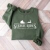 Christmas Reindeer Sleight Rides Sweatshirt Lovely Unique Xmas Gift