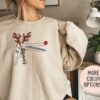 Christmas Reindeer Speculum Nurse Sweatshirt Unique Xmas Gift For Midwife