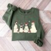 Christmas Santa Dogs Puppies Sweatshirt Lovely Unique Xmas Gift