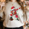 Christmas Santa Football Shirt, Santa Football Sweatshirt Sporty Unique Xmas Gift
