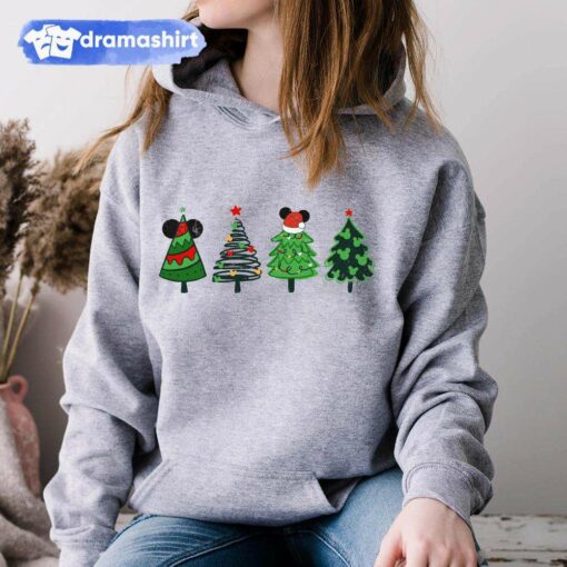 Christmas Tree Mickey Head Hoodie Disney