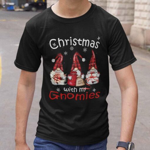 Christmas With My Gnome Buffalo Plaid T-Shirt