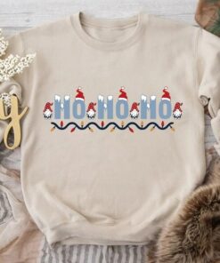ChristmasCute Gnomes Ho Ho Ho Santa Hat Sweatshirt