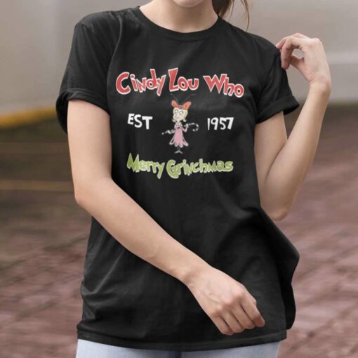 Cindy Lou Who Est 1957 Merry Grinchmas T-shirt