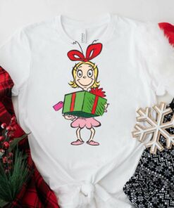 Cindy Lou Who Holding Present T-Shirt How the Grinch Stole Christmas