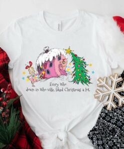 Cindy Lou Who In Whoville Christmas T-Shirt Dr Seuss