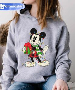 Classic Mickey Mouse Christmas Lights Hoodie Disney