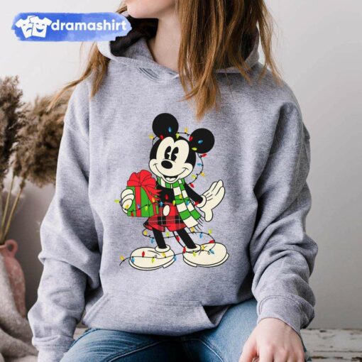 Classic Mickey Mouse Christmas Lights Hoodie Disney