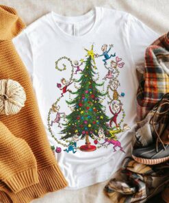 Classic The Grinch Christmas Tree T-Shirt Dr Seuss