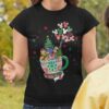 Coffee Tea Cup Mickey Balloon Christmas T-shirt Winnie The Pooh