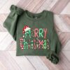 Colourful Merry Christmas Sweatshirt Lovely Unique Xmas Gift