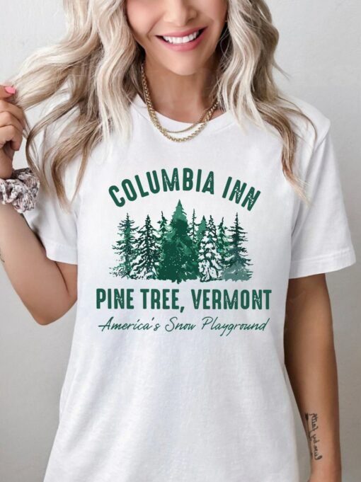 Columbia Inn Pine Tree Vermont White Christmas Movie Sweatshirt