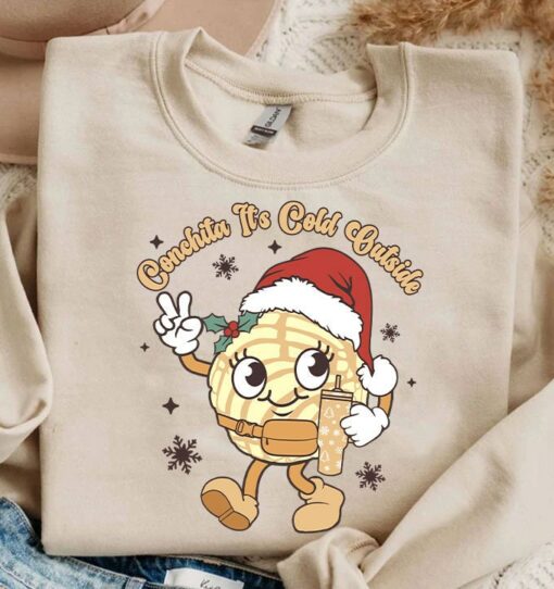 Conchita It’s Cold Outside Belt Bag Style Pan Dulce Mexican Christmas Lovely Unique Xmas Gift Sweatshirt