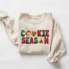 Cookie Season Snowman Reindeer Sweatshirt Cute Winter Unique Christmas Gift
