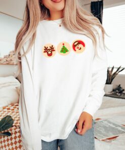 Cookie Season Snowman Reindeer Vintage Holiday Sweatshirt Cute Unique Christmas Gift