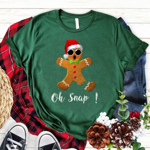 Cool Gingerbread Man Cookie With Santa Claus Hat Christmas Cute Sweatshirt Lovely Unique Xmas Gift